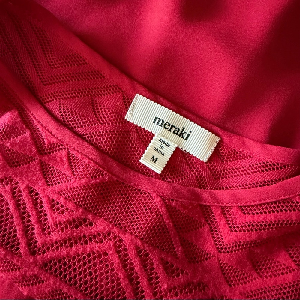 Meraki Lace Long Sleeve Satin Blouse - Picture 4 of 7